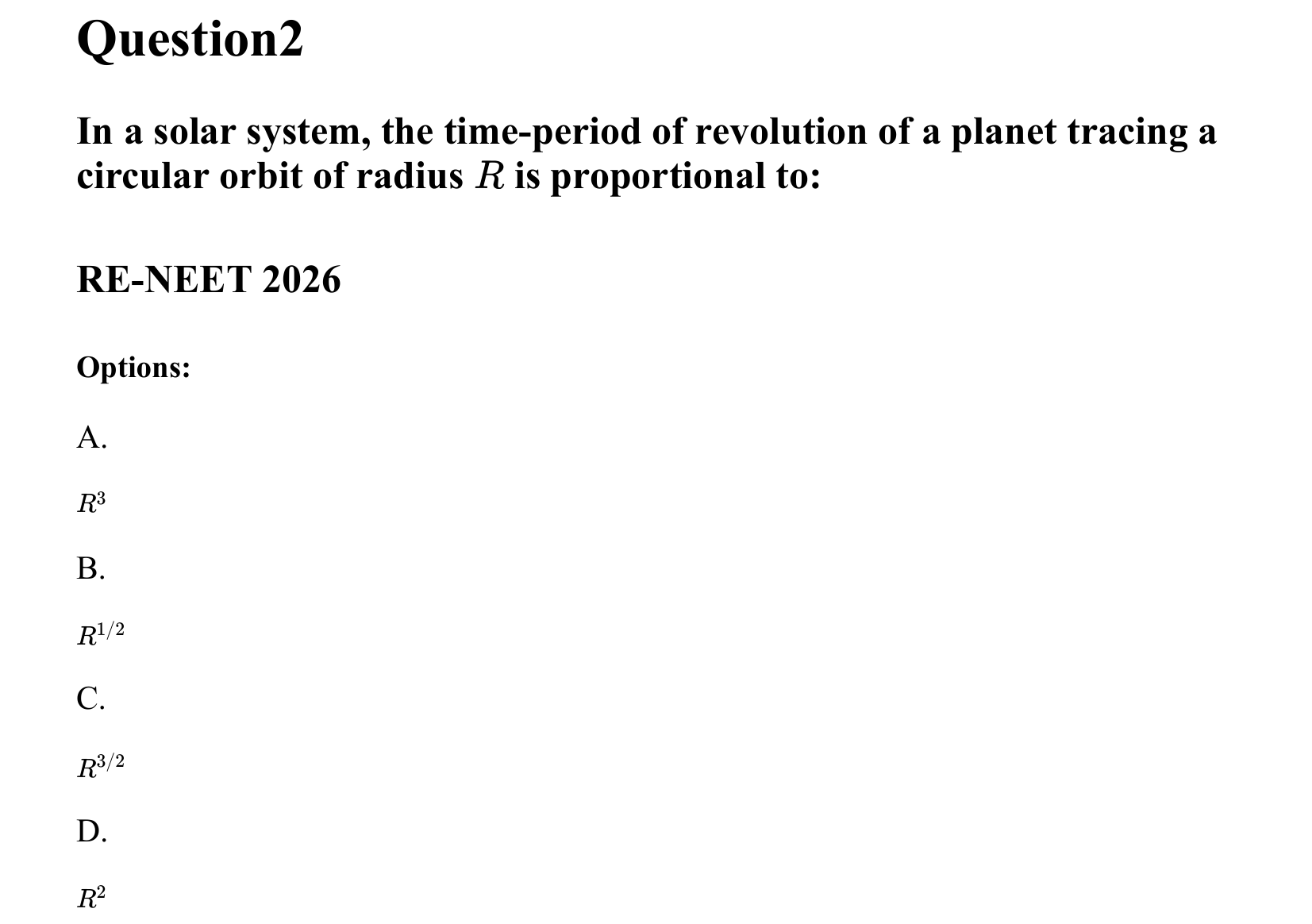 Gravitation question 2