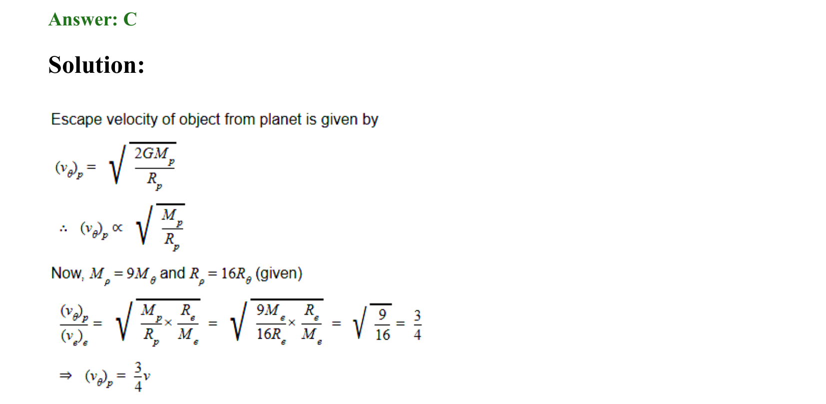 Gravitation solution 6