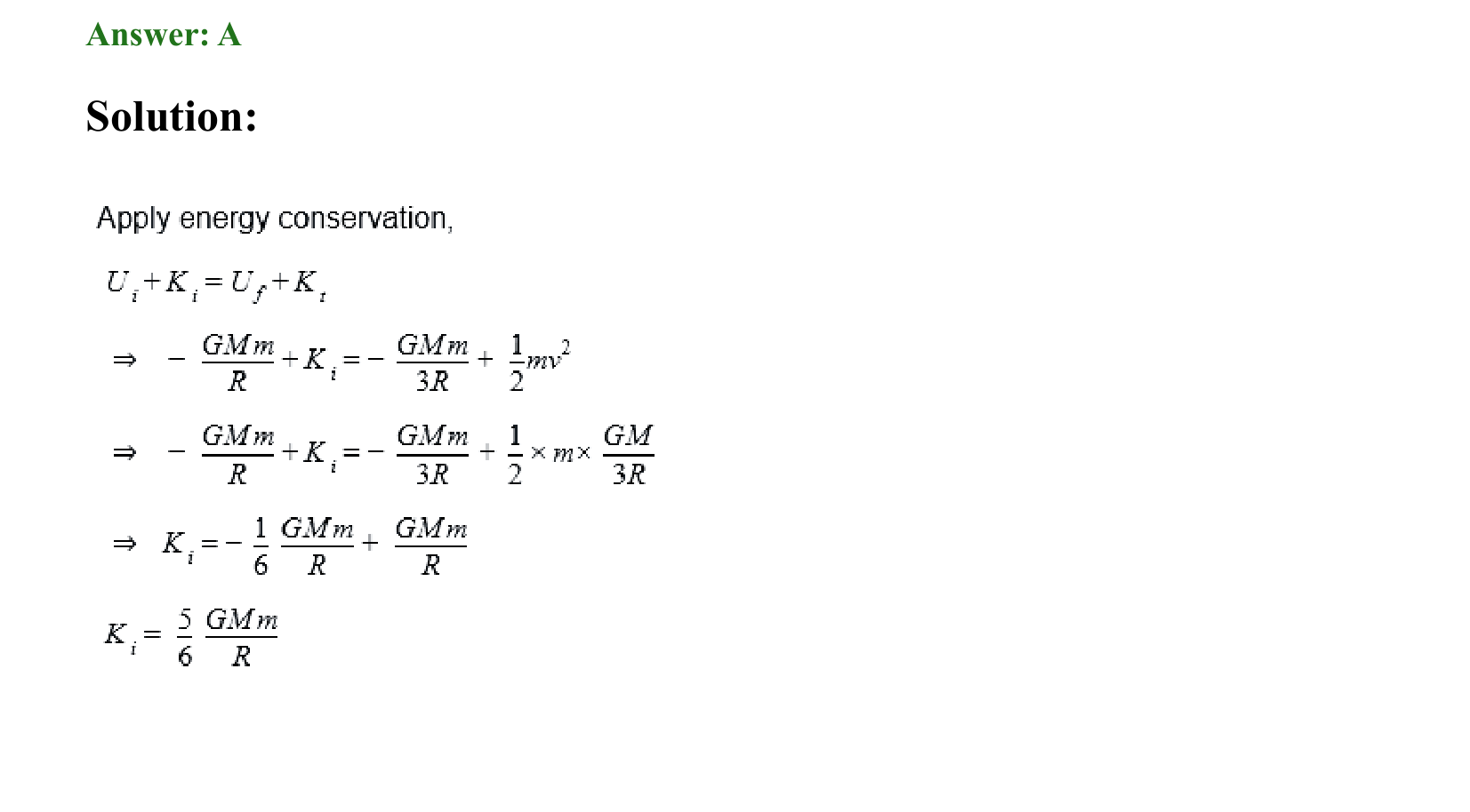Gravitation solution 9
