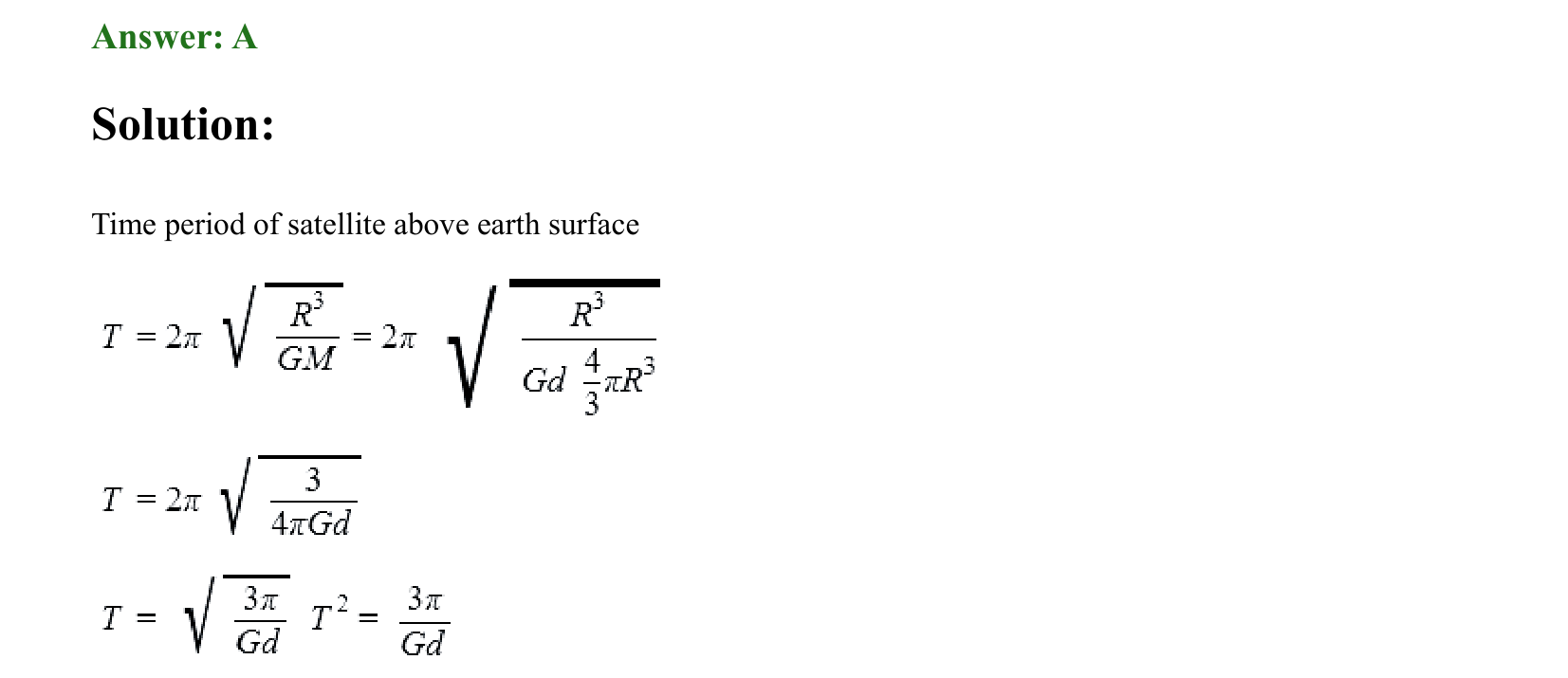 Gravitation solution 11