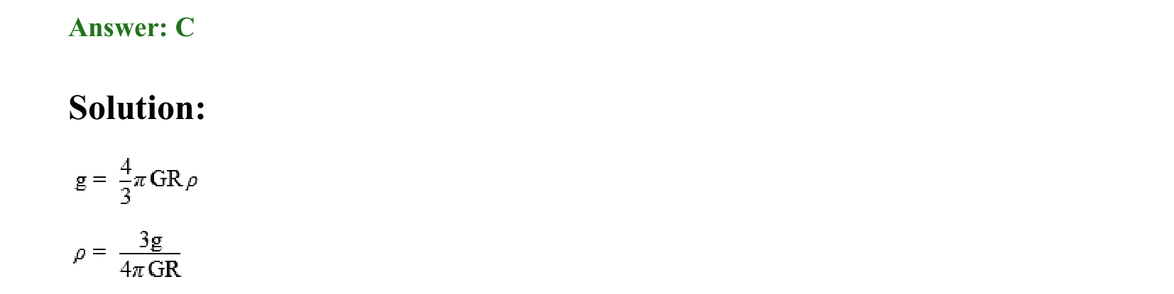 Gravitation solution 13