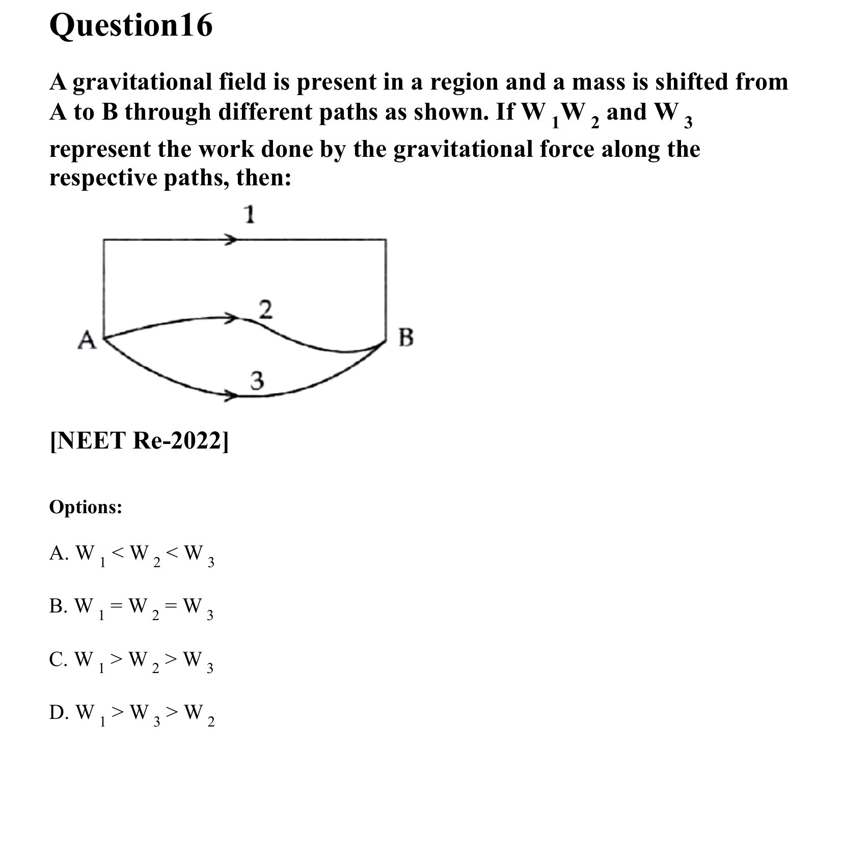 Gravitation question 16