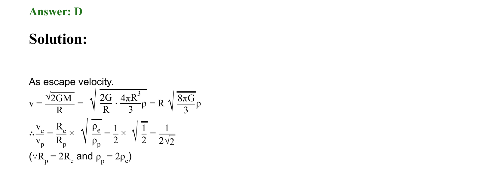 Gravitation solution 30