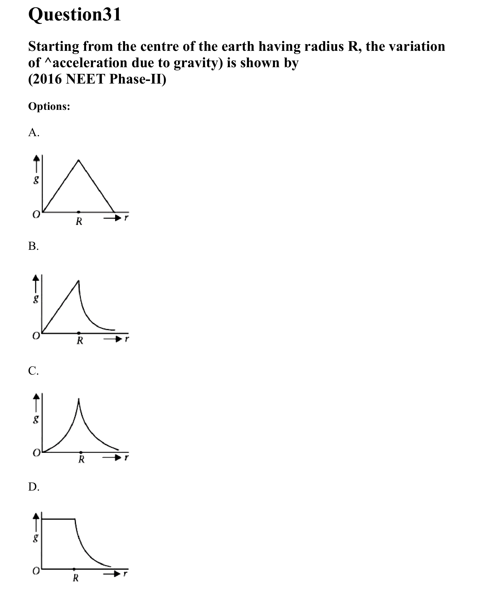 Gravitation question 31