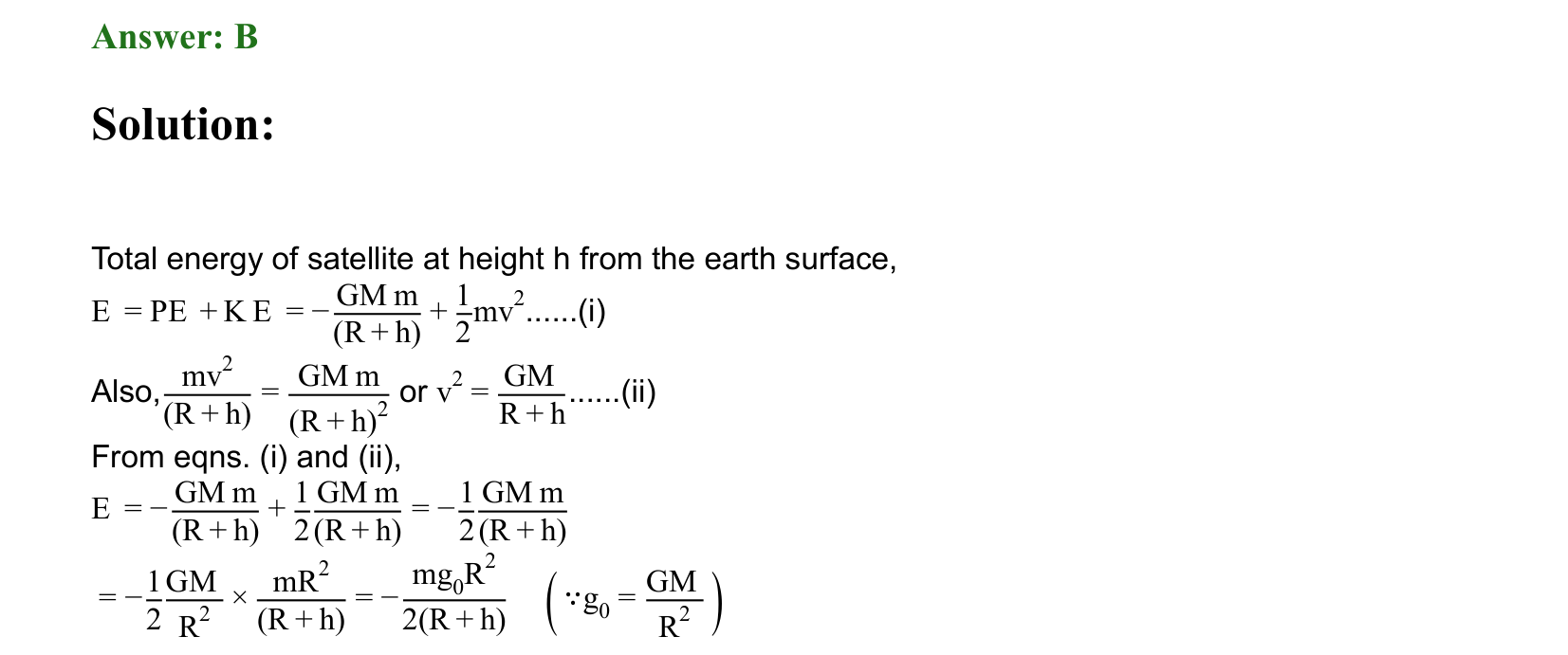 Gravitation solution 32