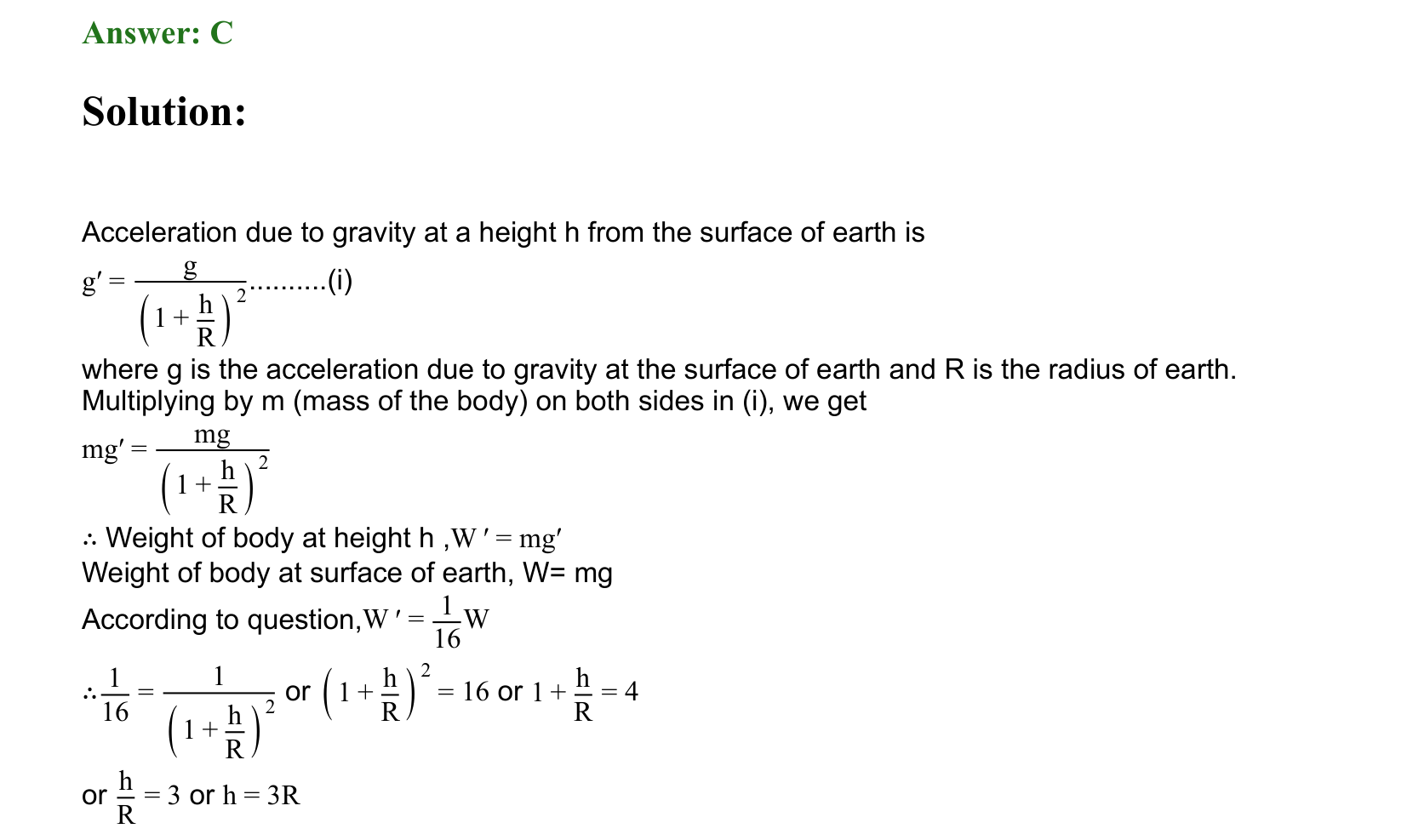 Gravitation solution 43