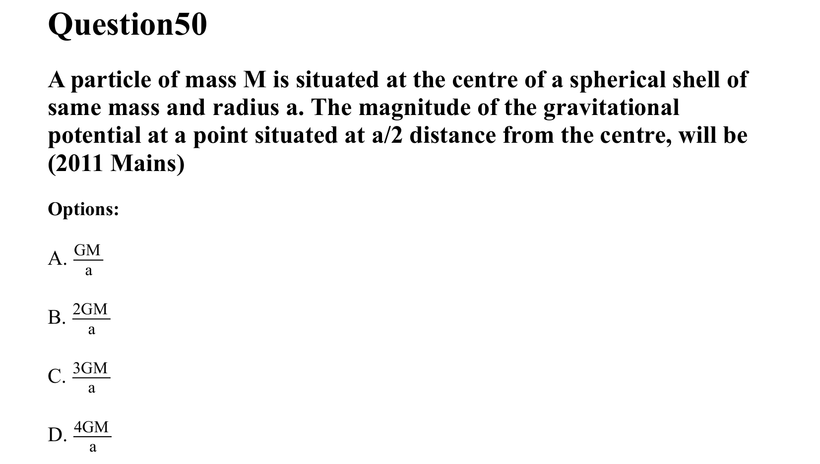 Gravitation question 50