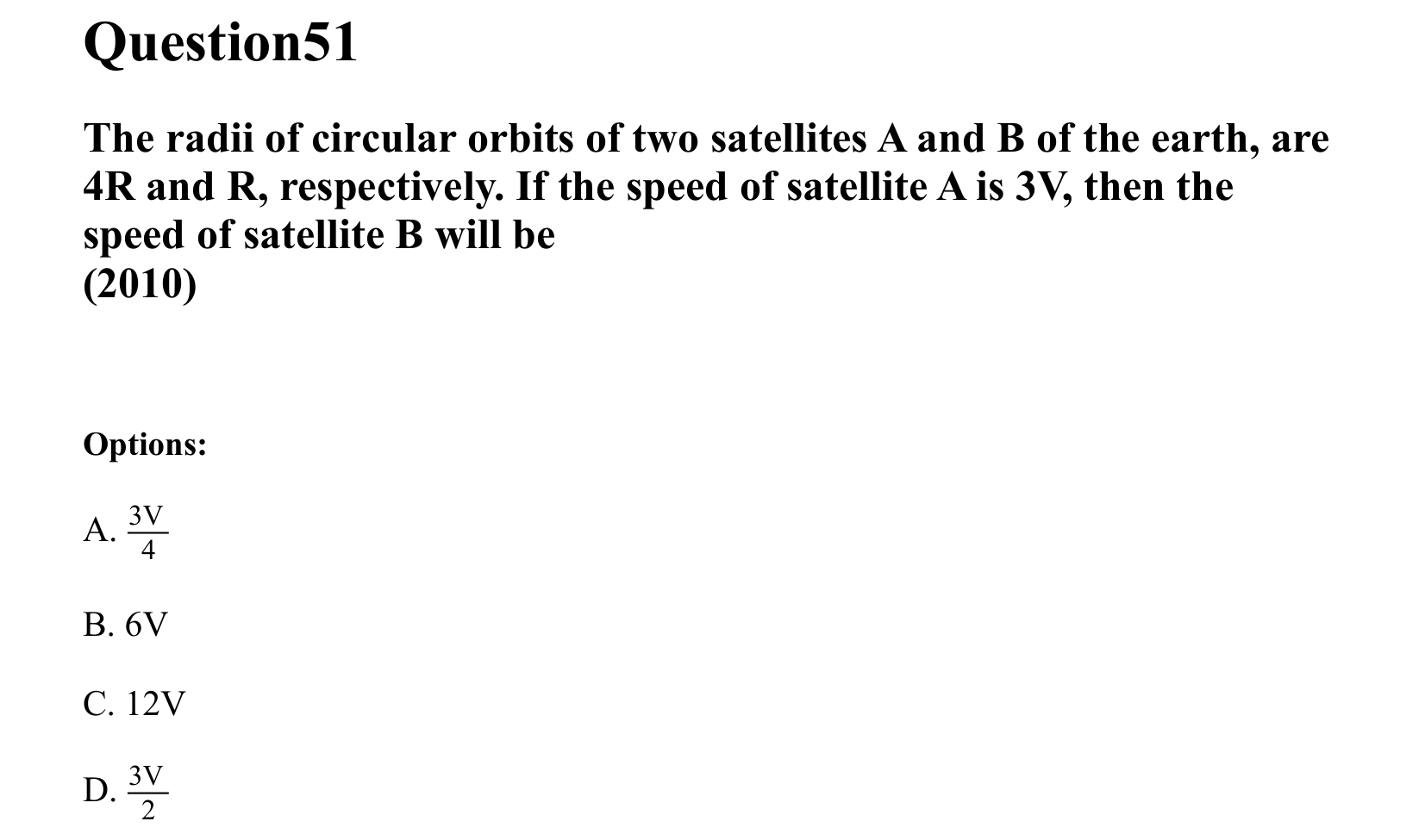 Gravitation question 51