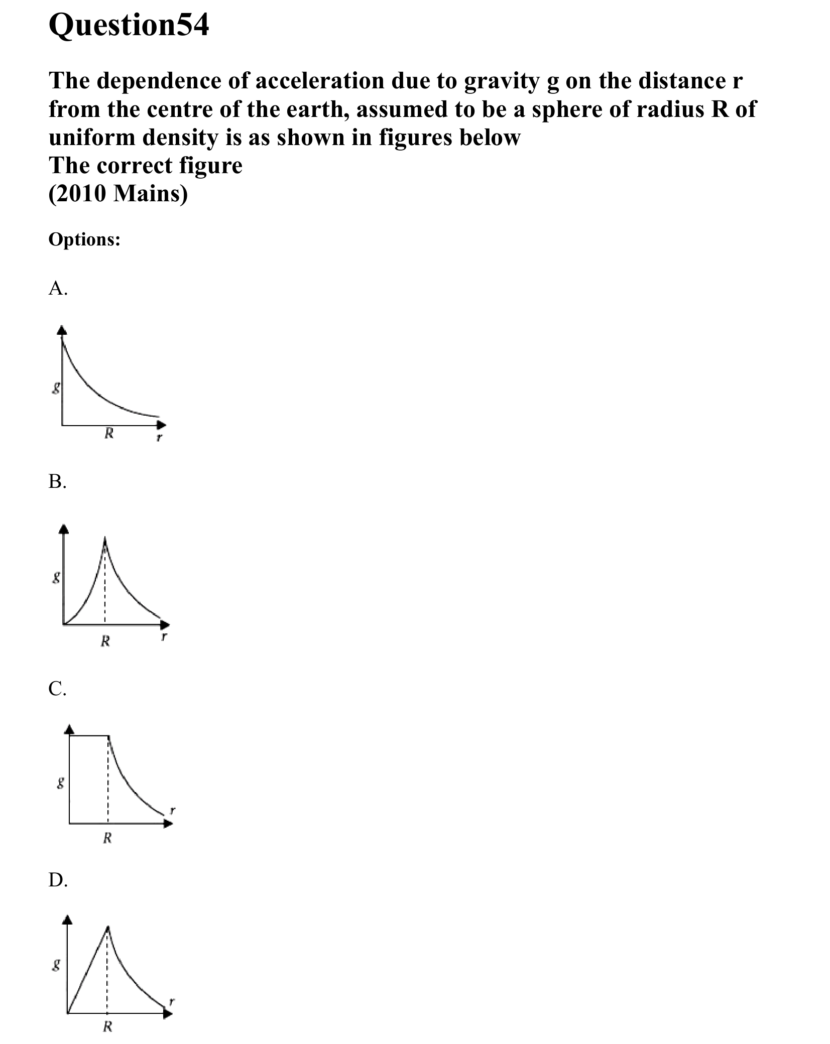Gravitation question 54