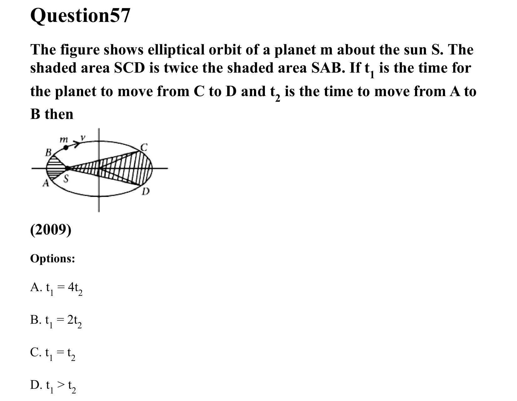 Gravitation question 57