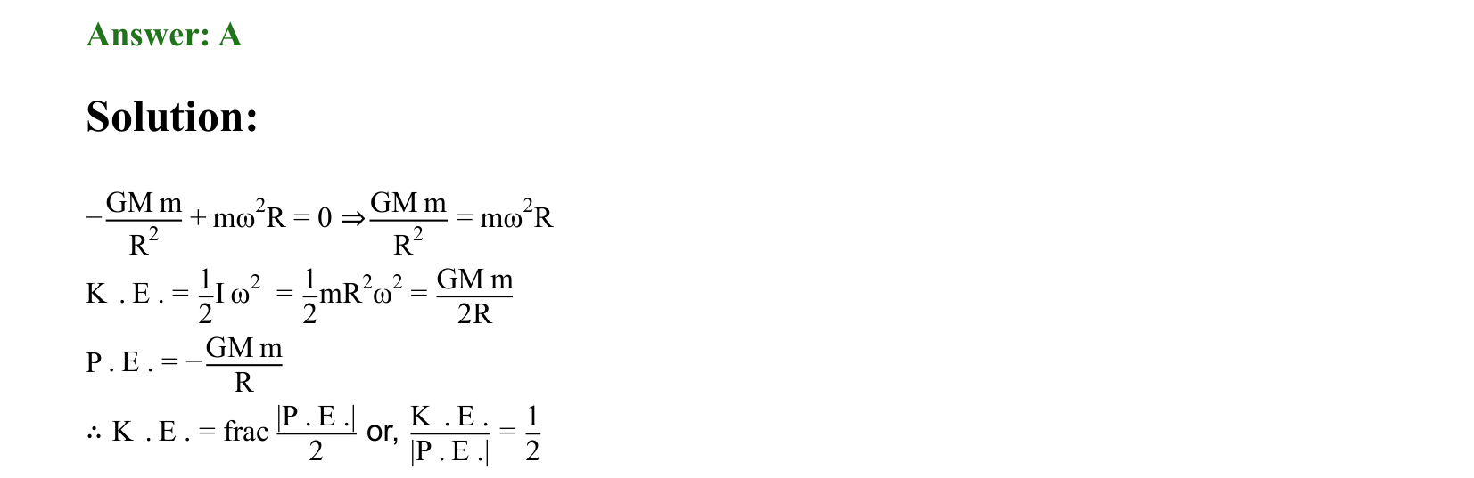 Gravitation solution 61