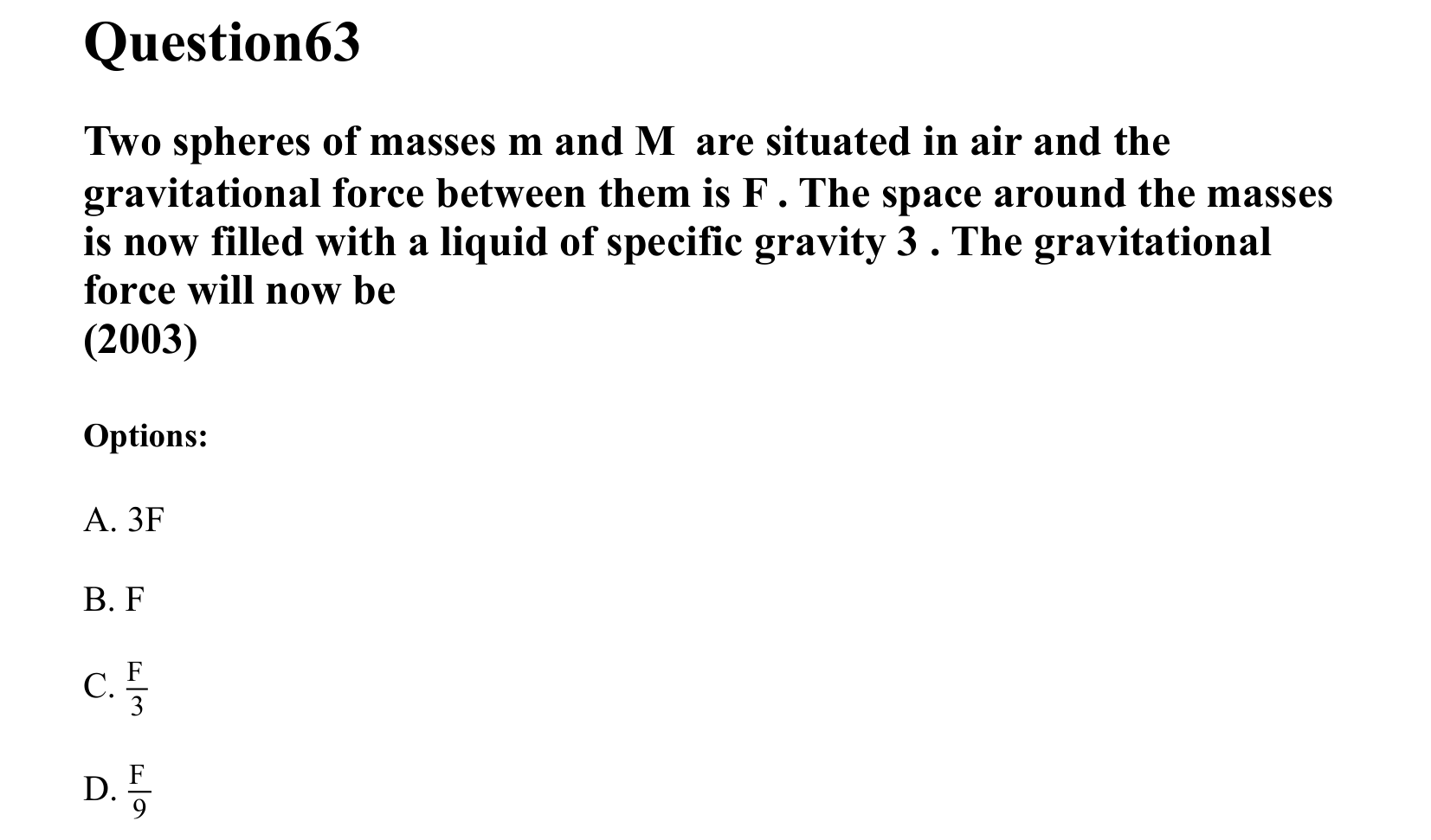Gravitation question 63