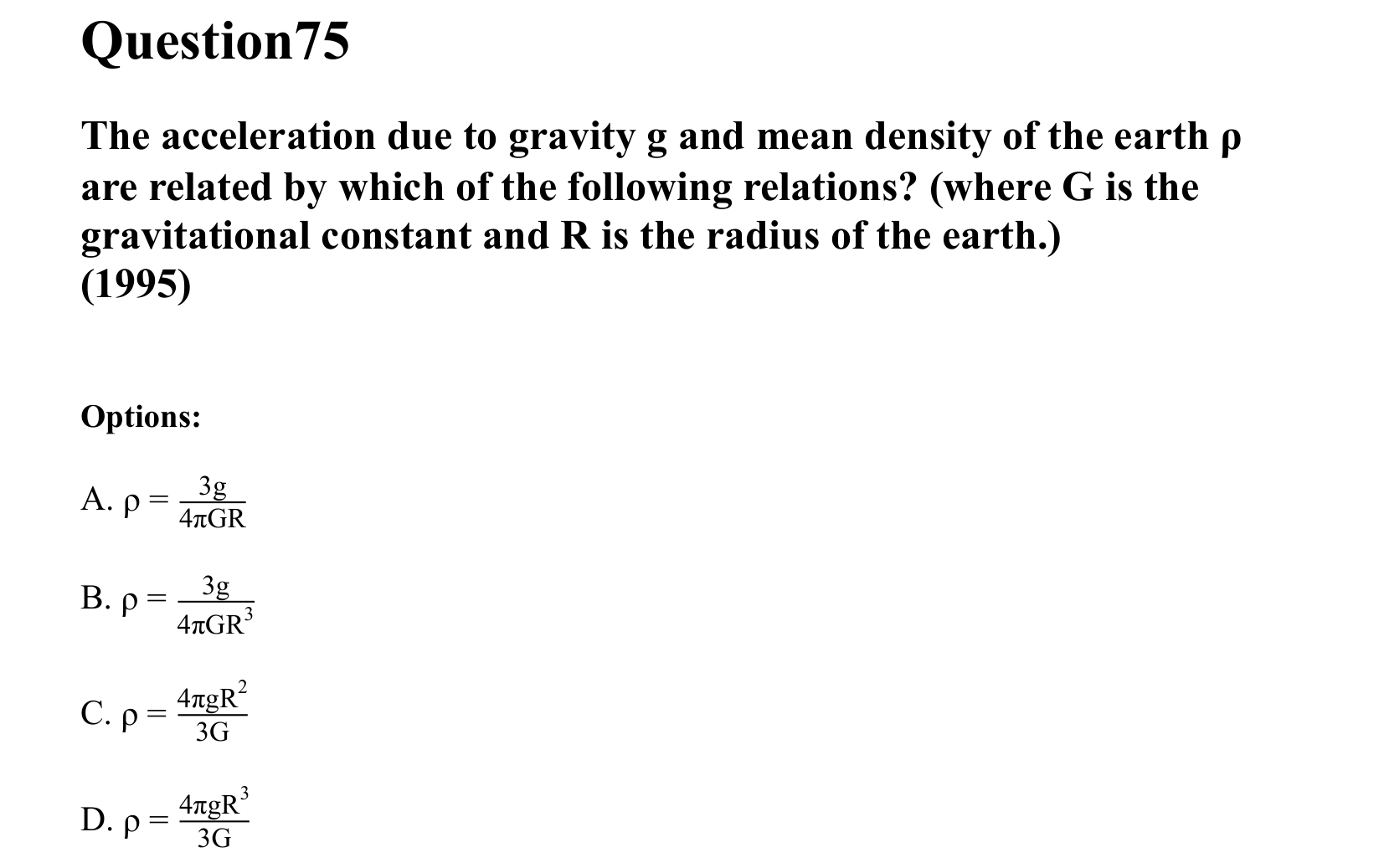 Gravitation question 75