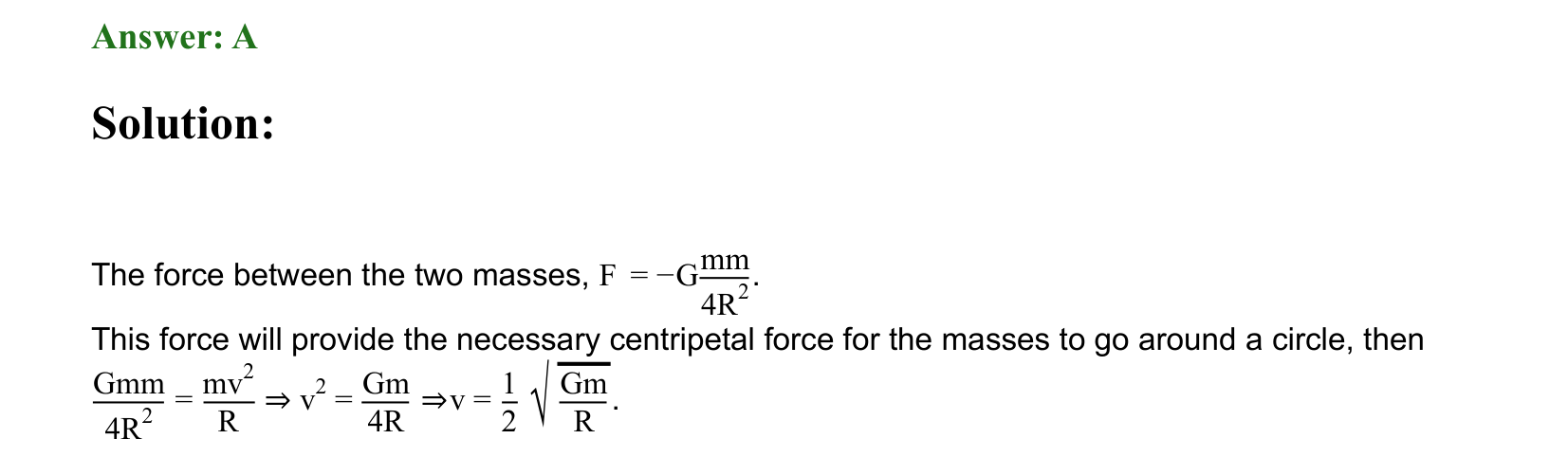Gravitation solution 76
