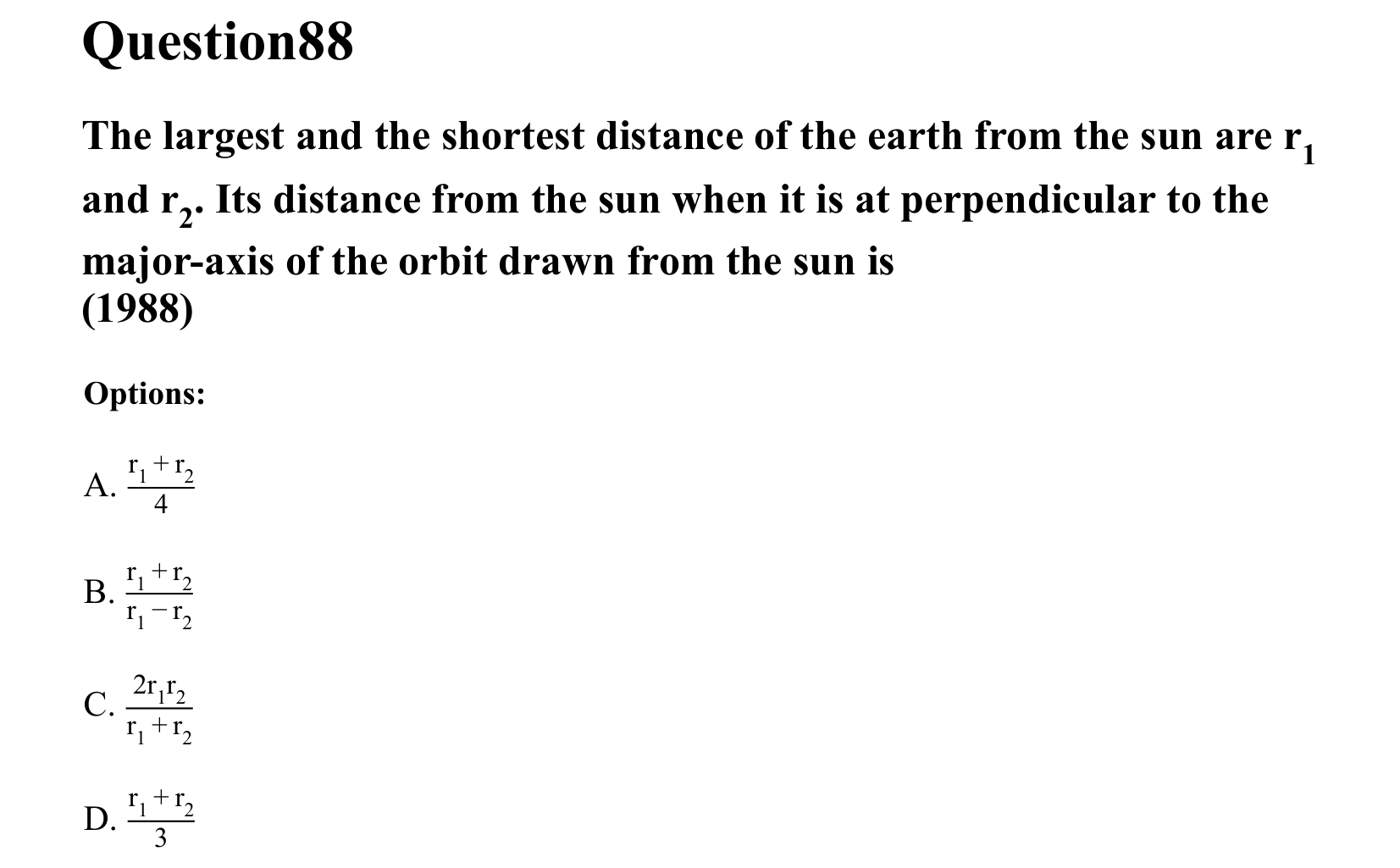 Gravitation question 88