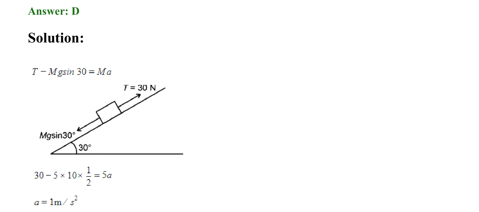 Laws of Motion solution 5