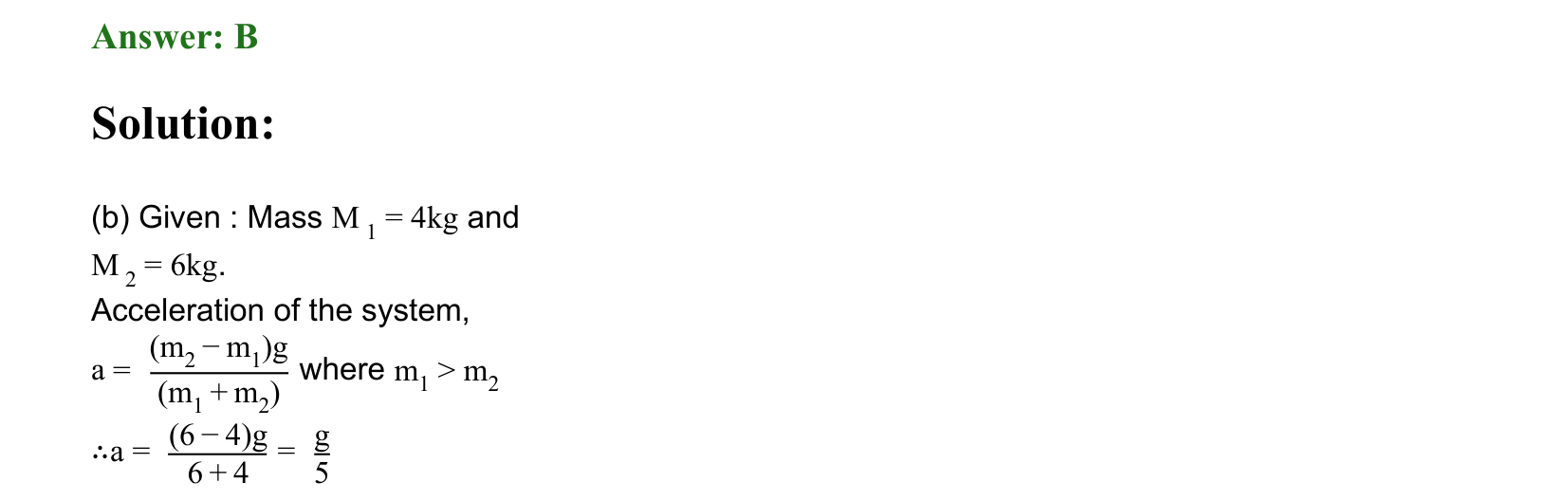 Laws of Motion solution 13