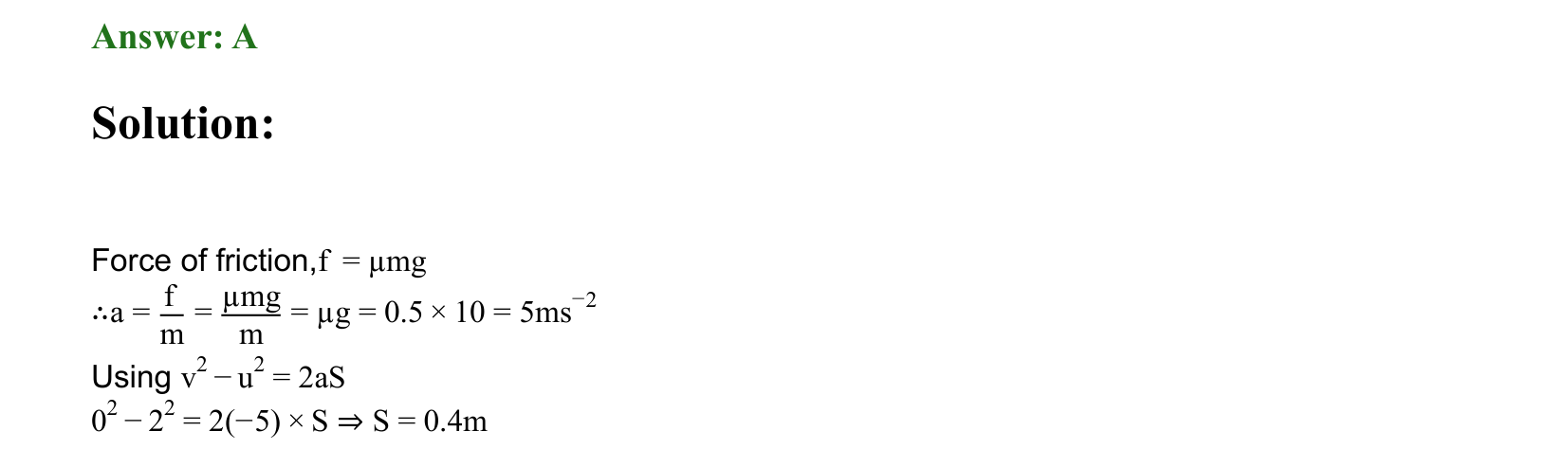 Laws of Motion solution 39