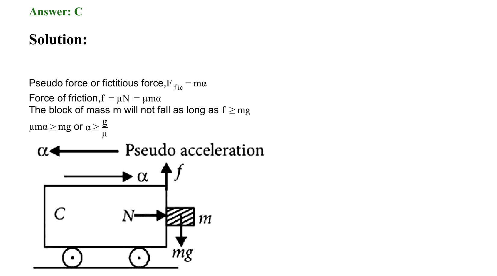 Laws of Motion solution 40