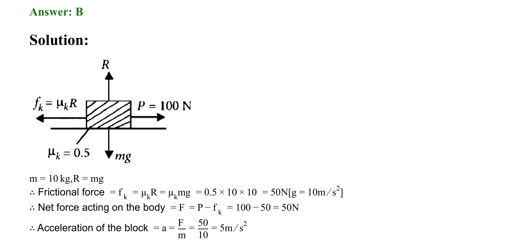 Laws of Motion solution 53