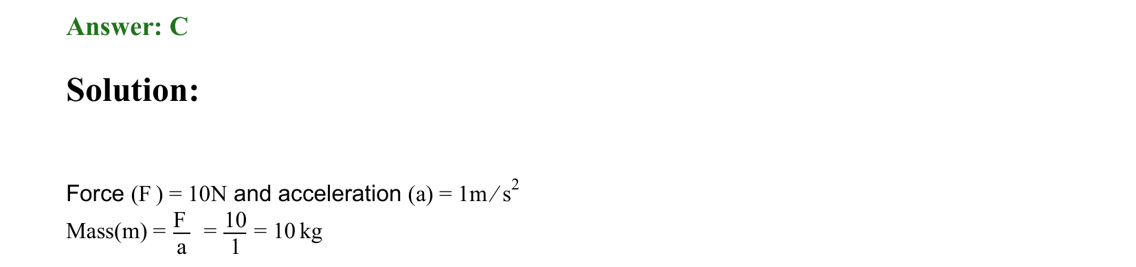 Laws of Motion solution 66