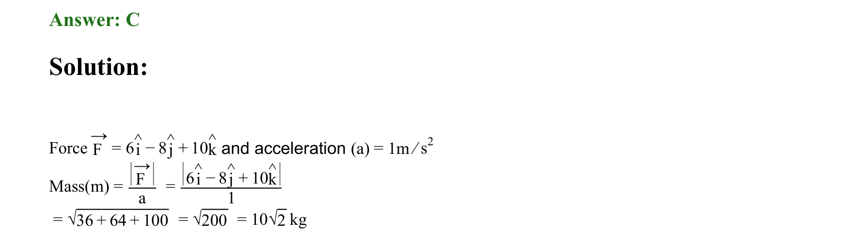 Laws of Motion solution 67