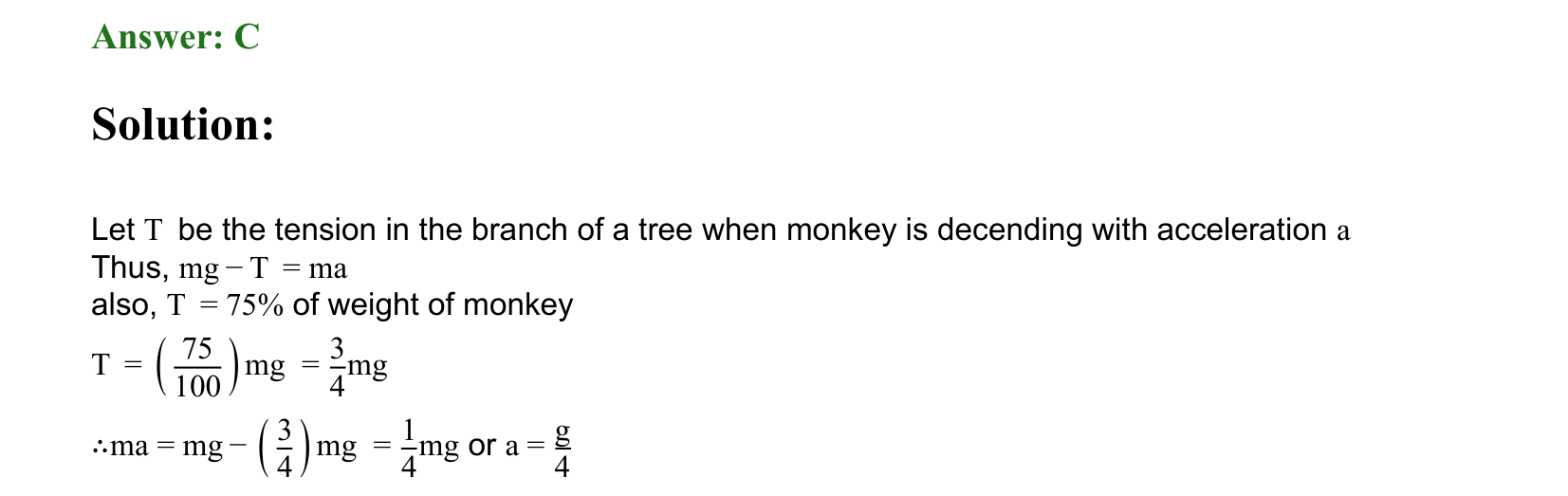 Laws of Motion solution 71