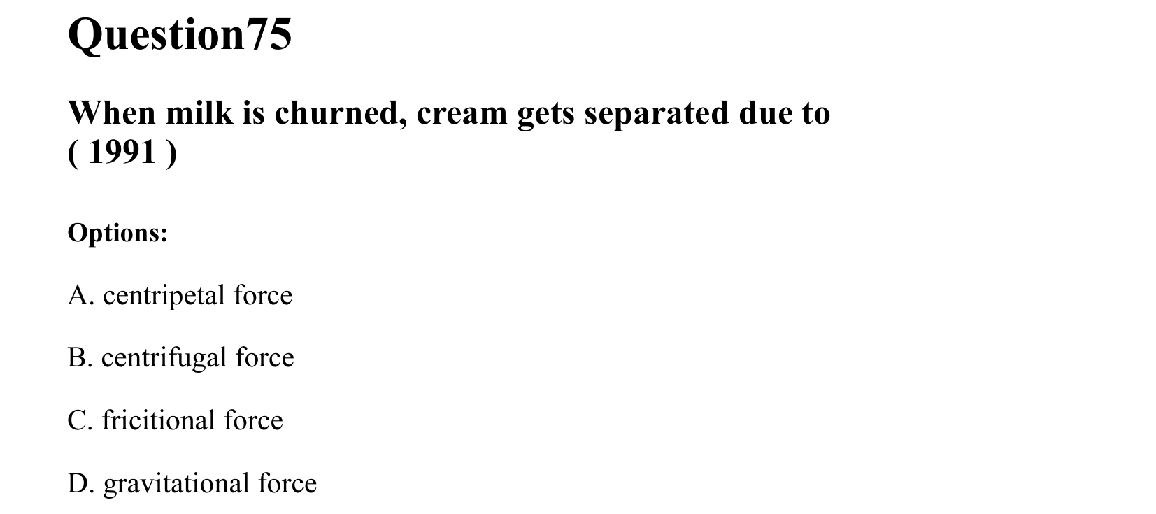 Laws of Motion question 75
