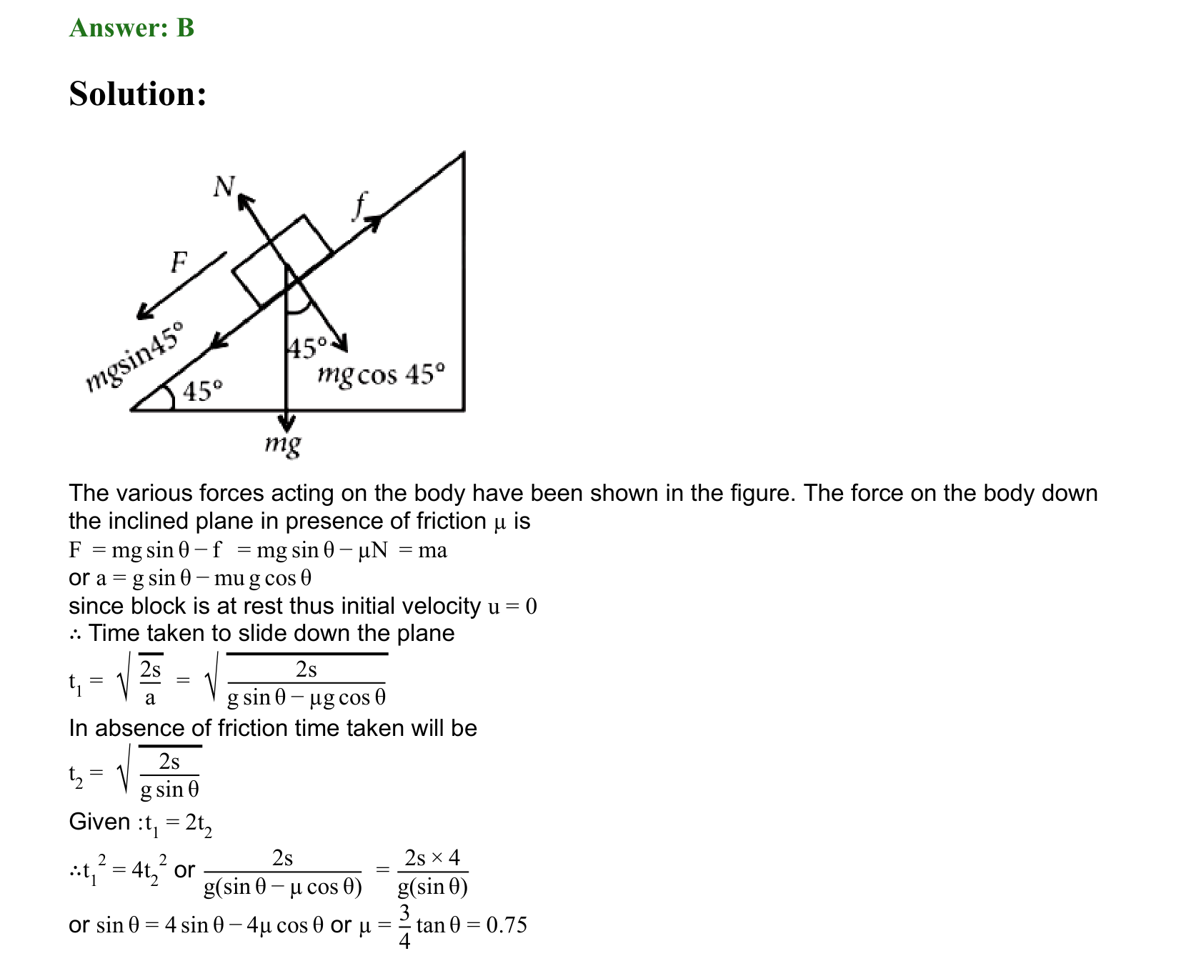 Laws of Motion solution 79