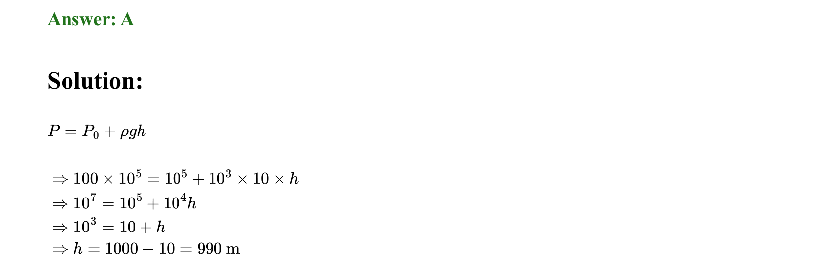 Mechanical Properties of Matter and Fluids solution 1