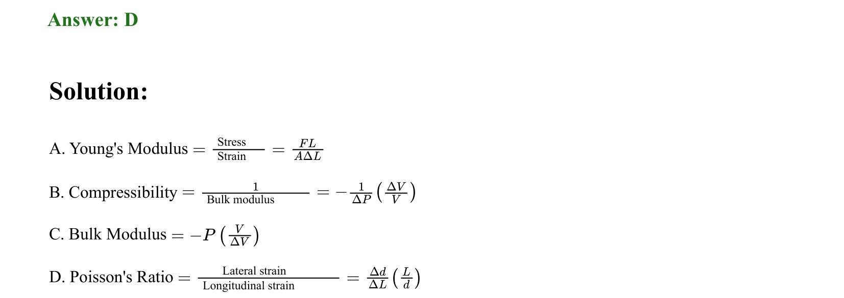 Mechanical Properties of Matter and Fluids solution 2
