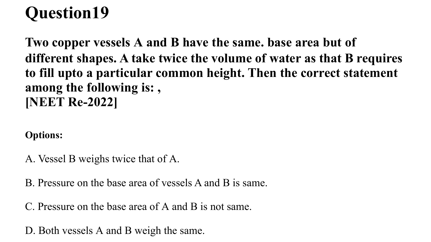 Mechanical Properties of Matter and Fluids question 19