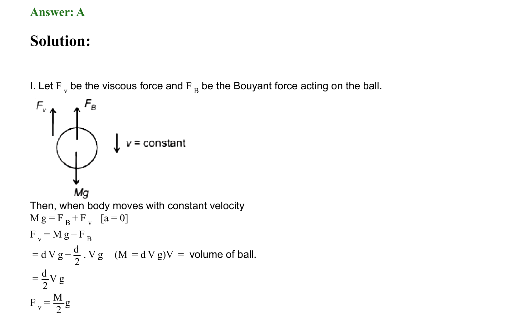 Mechanical Properties of Matter and Fluids solution 22