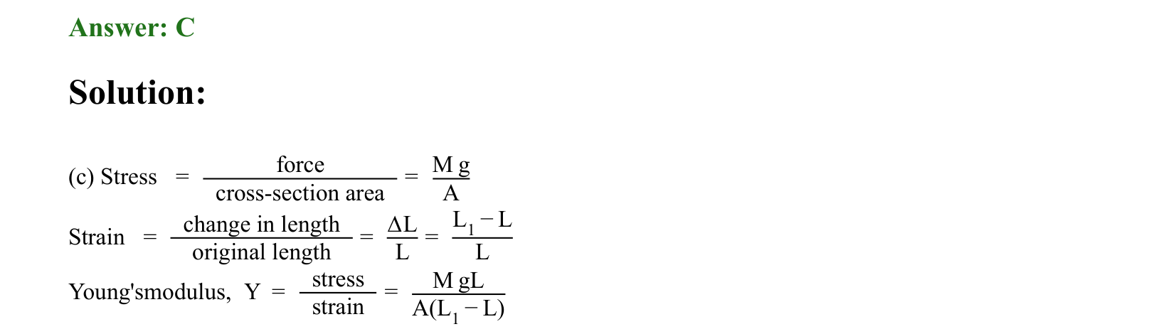 Mechanical Properties of Matter and Fluids solution 23