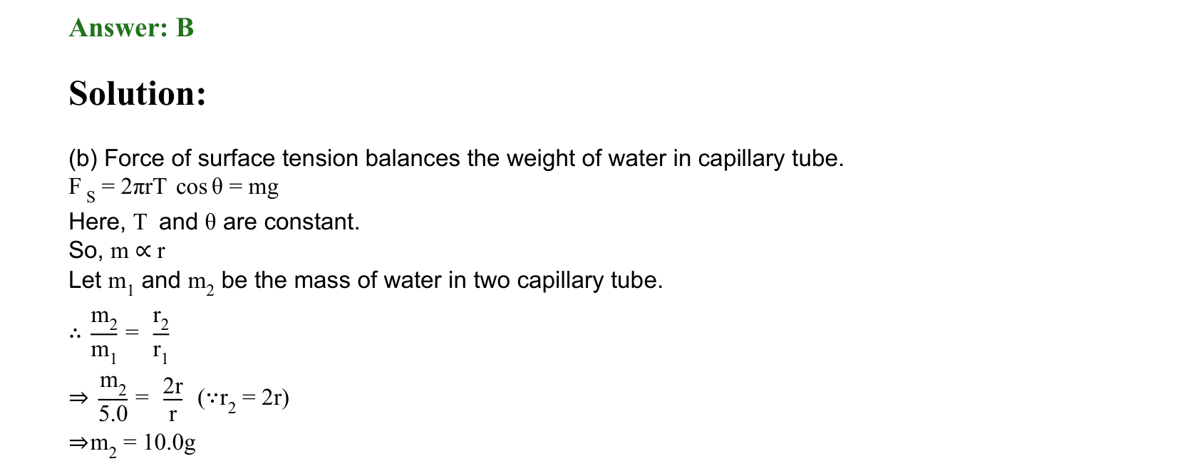 Mechanical Properties of Matter and Fluids solution 24