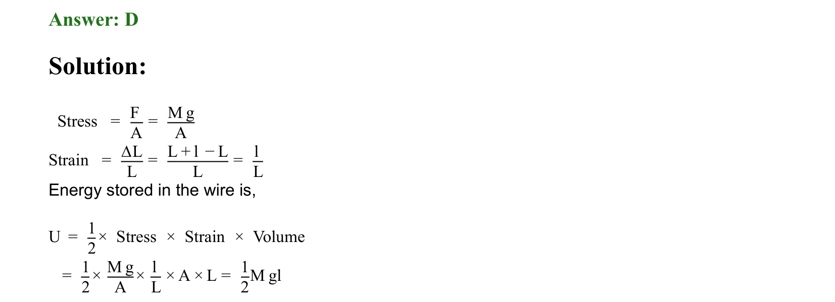 Mechanical Properties of Matter and Fluids solution 27