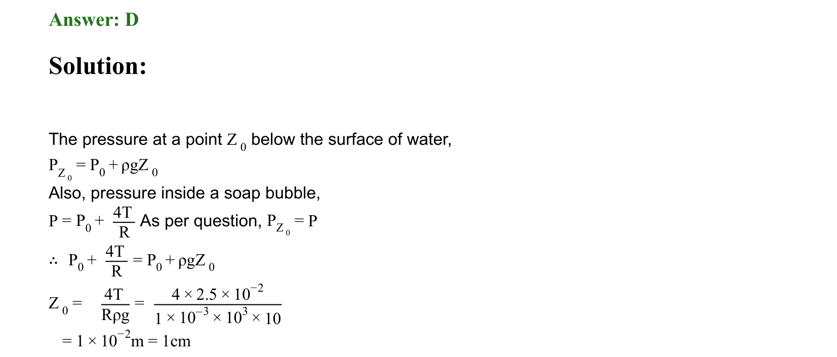 Mechanical Properties of Matter and Fluids solution 28