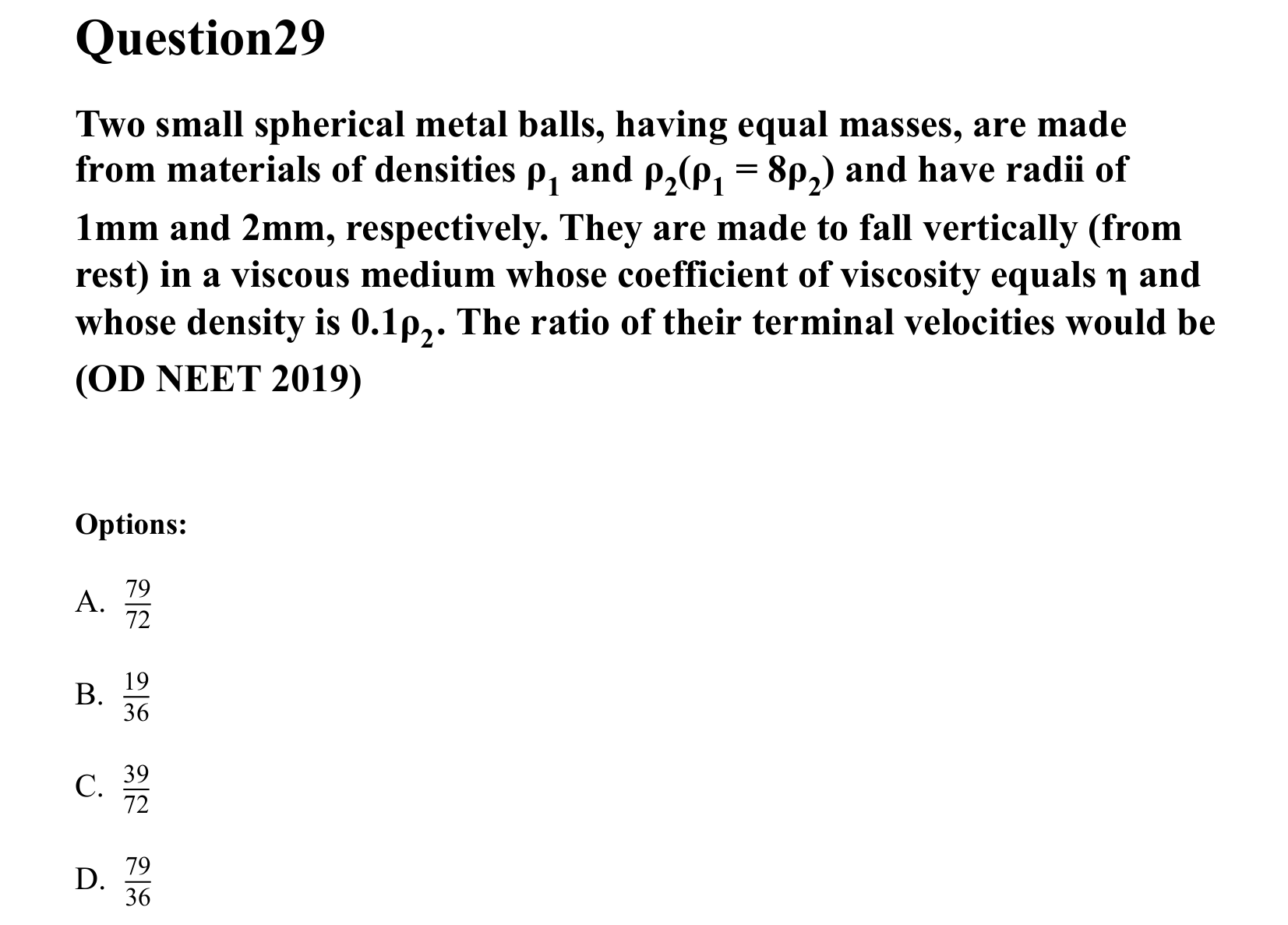 Mechanical Properties of Matter and Fluids question 29