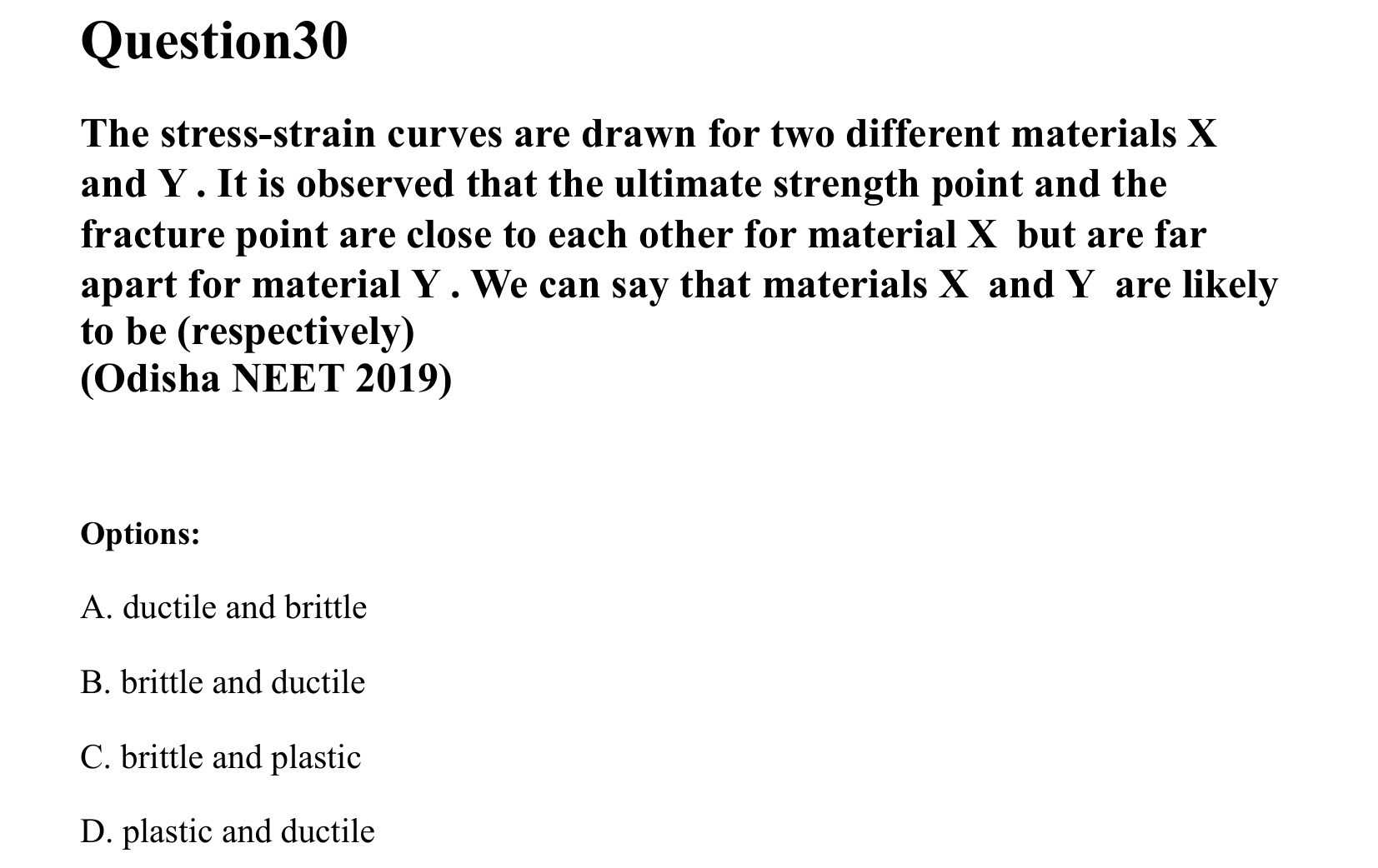 Mechanical Properties of Matter and Fluids question 30