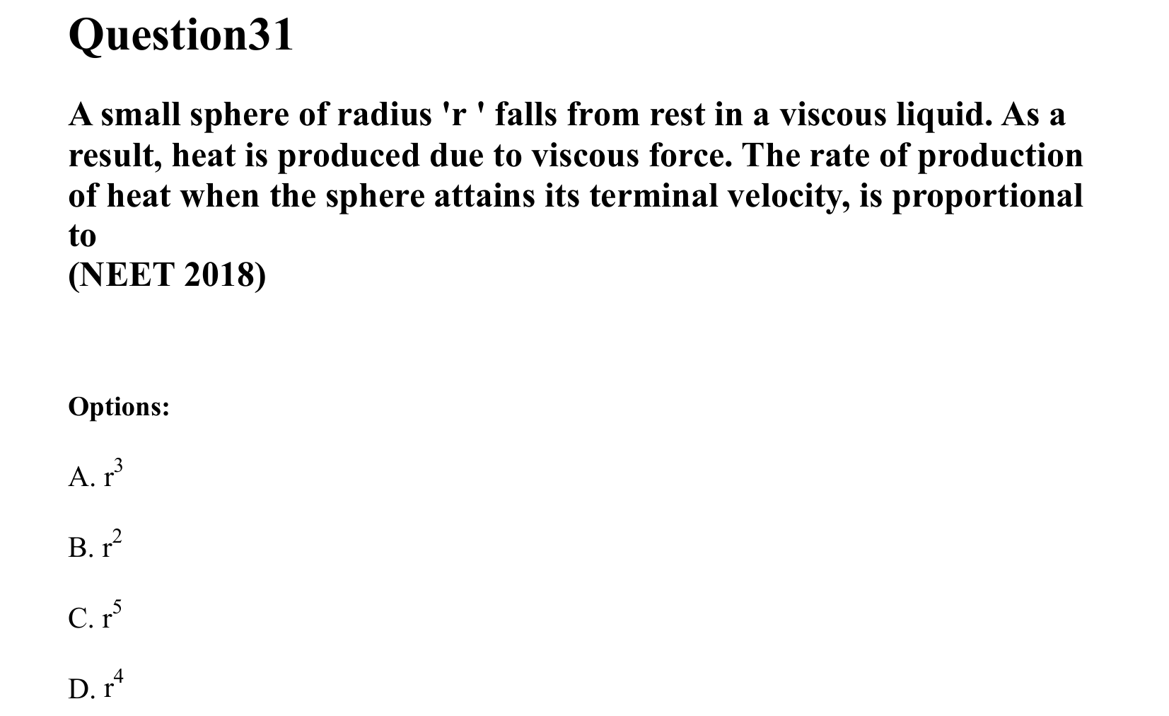 Mechanical Properties of Matter and Fluids question 31
