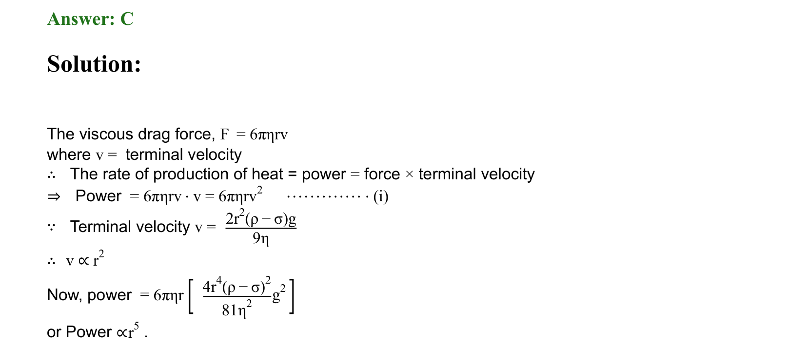 Mechanical Properties of Matter and Fluids solution 31