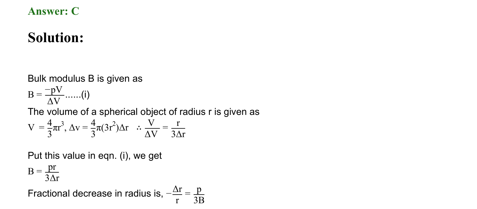 Mechanical Properties of Matter and Fluids solution 37