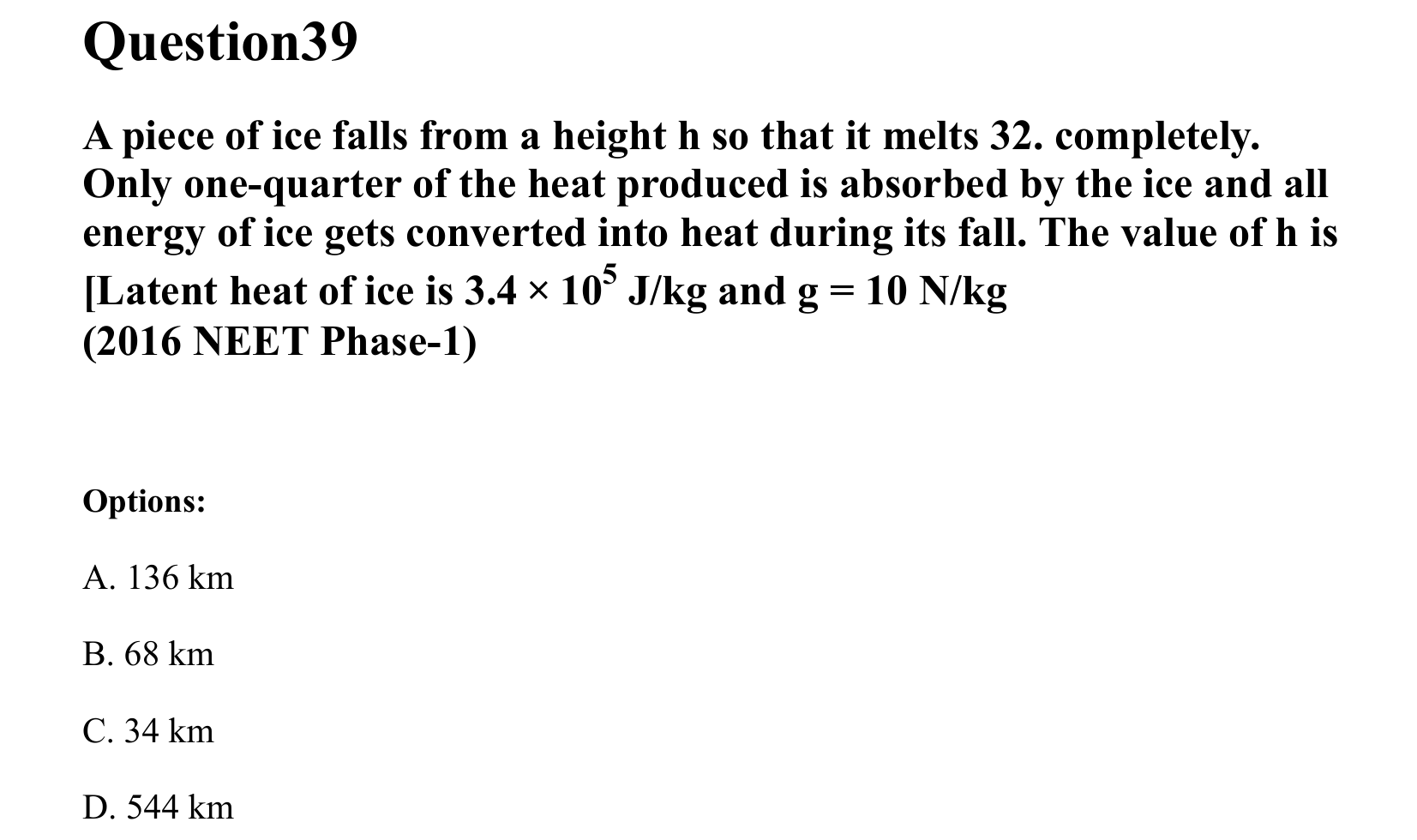 Mechanical Properties of Matter and Fluids question 39