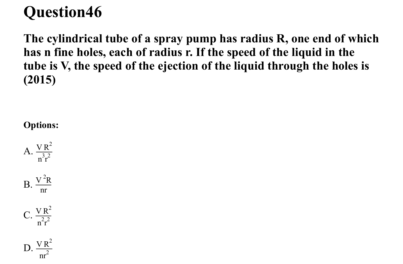 Mechanical Properties of Matter and Fluids question 46