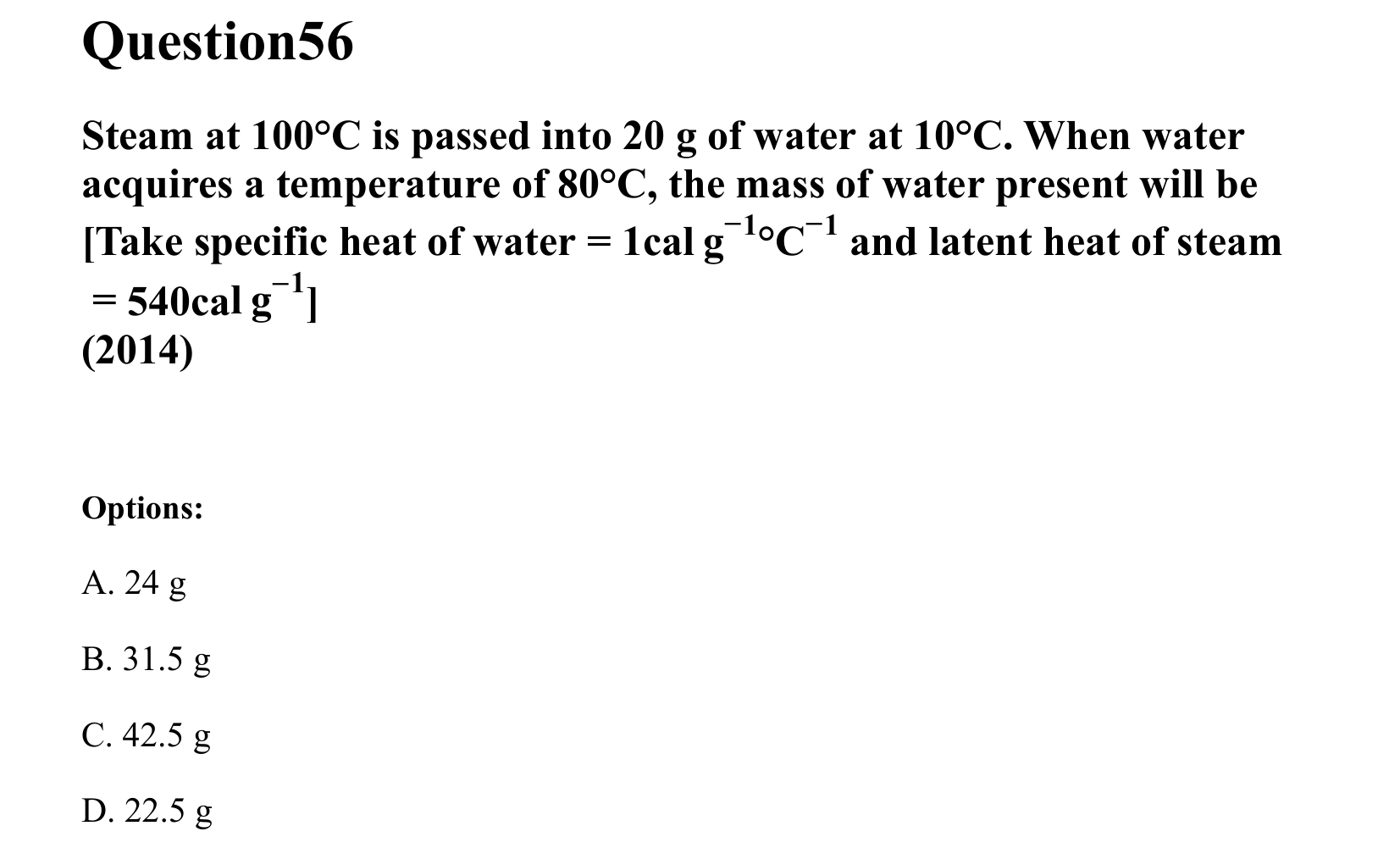 Mechanical Properties of Matter and Fluids question 56