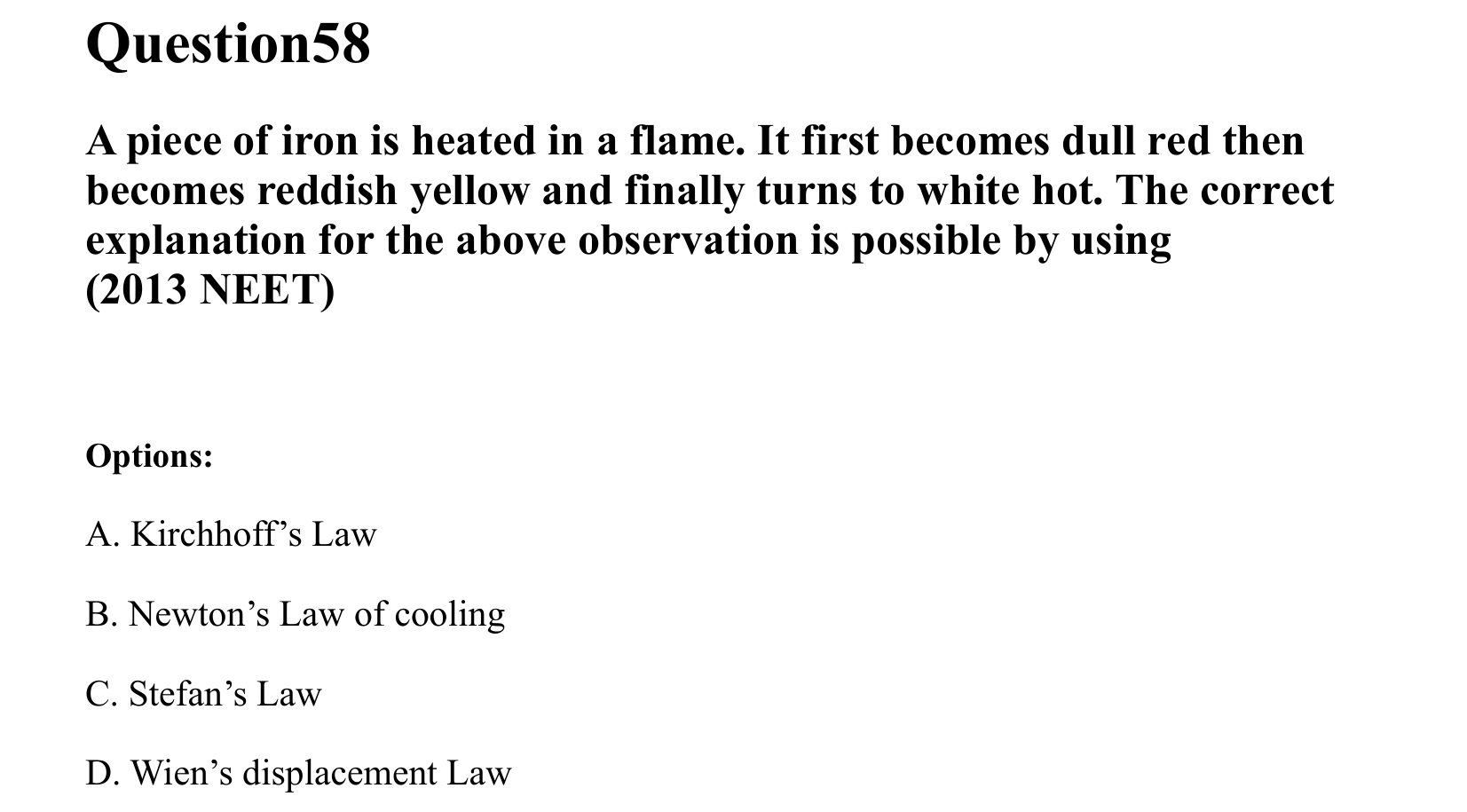 Mechanical Properties of Matter and Fluids question 58