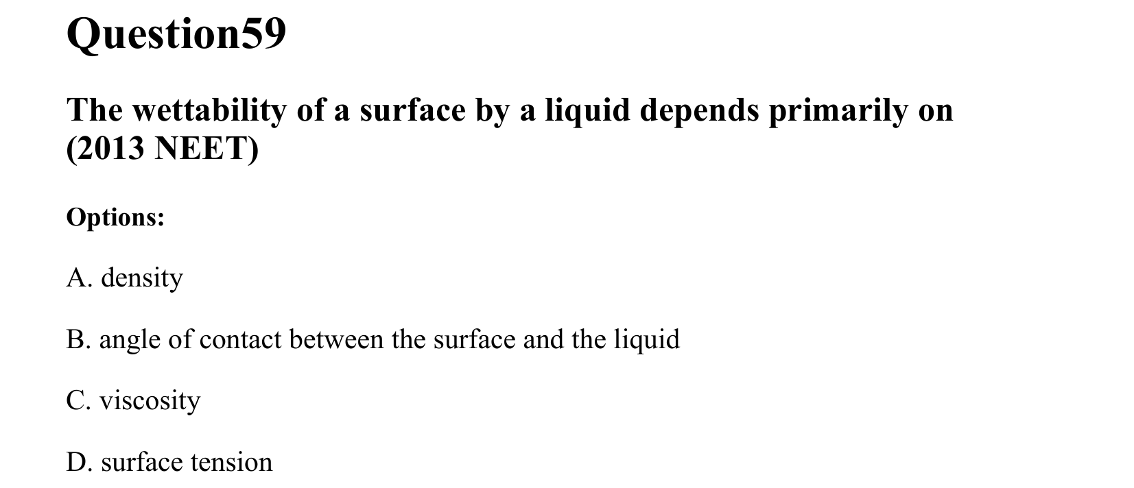 Mechanical Properties of Matter and Fluids question 59