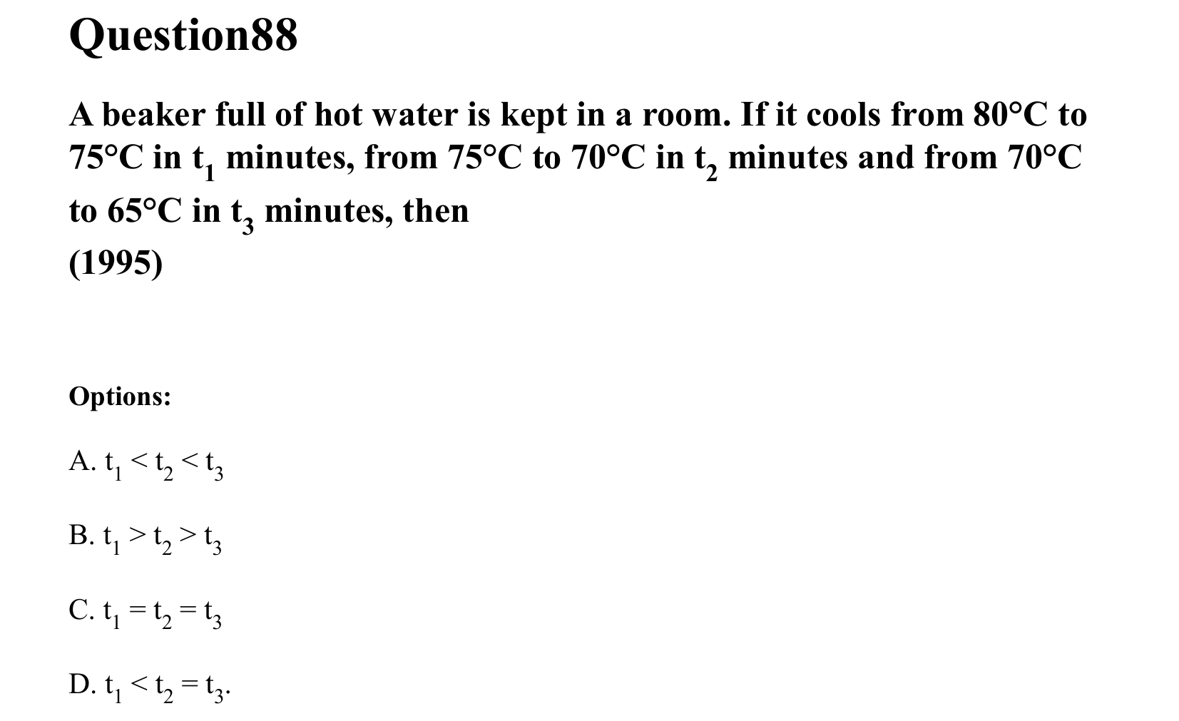 Mechanical Properties of Matter and Fluids question 88