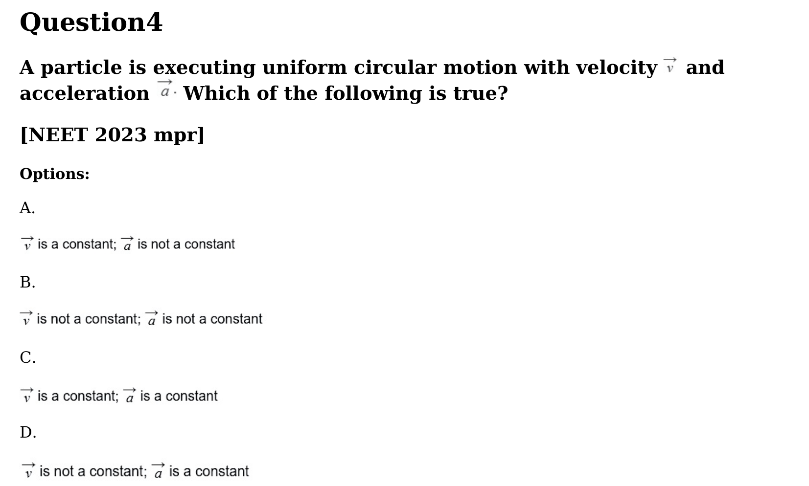 Motion in a Plane question 4