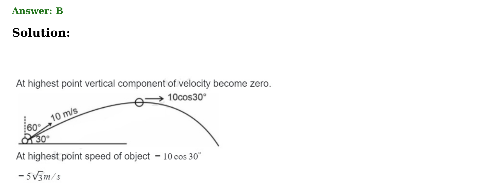 Motion in a Plane solution 6